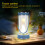 Rechargeable Cordless LED Table Lamp, 3-Color Dimmable with Leather Handle 8