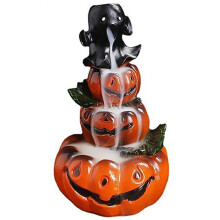 Elegant Halloween Pumpkin Incense Holder with20Incense Cones18x10x10cm for Living Room Office Yoga