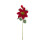 13Inch Red Glitter Poinsettia Flower Artificial 1