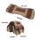 Braune Canvas PU-Leder Motorrad-Satteltaschen 2