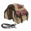 Braune Canvas PU-Leder Motorrad-Satteltaschen 3