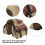 Braune Canvas PU-Leder Motorrad-Satteltaschen 7