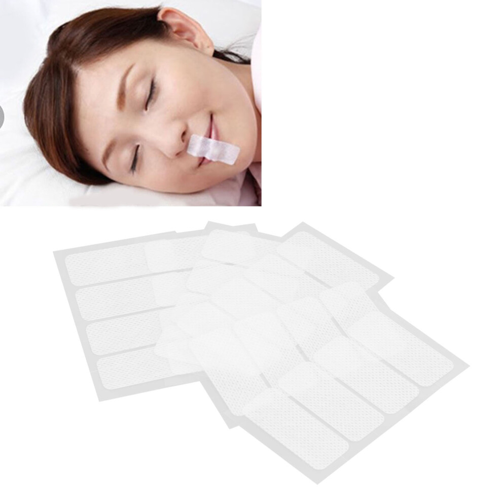 48pcs Mouth Tape for Sleeping Nasal Breathing Training Hypoallergenic Snoring Strips