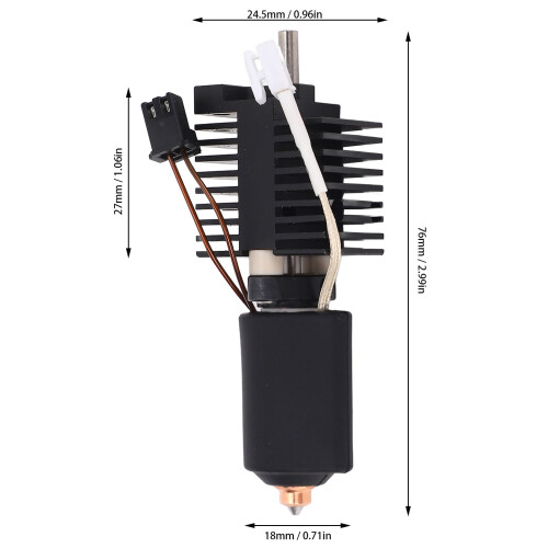 K2 Plus Hotend-Set 0,4 mm gehärtete Stahl-Düse 1
