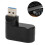 USB Hub 3-Port Rotatable 90 Plug & Play Black Compact for Desktop PC 1