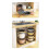 Adjustable 4-Tier Iron Kitchen Pot Pan Organizer 26x26.5cm 4