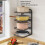 Adjustable 4-Tier Iron Kitchen Pot Pan Organizer 26x26.5cm 5