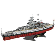 Bismarck Battleship Building Blocks Set WW2 German Warship Model Kit for Adults Collector Gift
