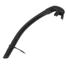 Faltbarer Schnorchel aus Silikon, geruchsneutral, 38 cm, schwarz, Freediving- und Tauchzubehör