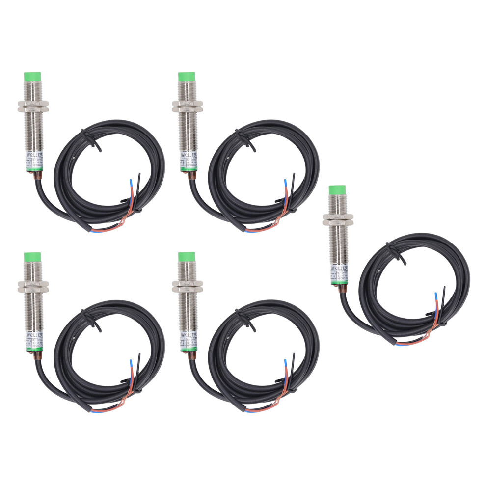 5 Pcs M12 Proximity Sensor NPN NC 6-36V