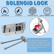 Safe Replacement Lock with 2 Emergency Keys Black Safe Keypad Electronic Lock for Home, Commercial and Industrial