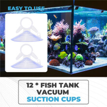 12 Pcs Air Plant Stand,Fish Tank Vacuum Suction Cups with Loops for Plants Hanging  Glass Windshield Tile,Etc