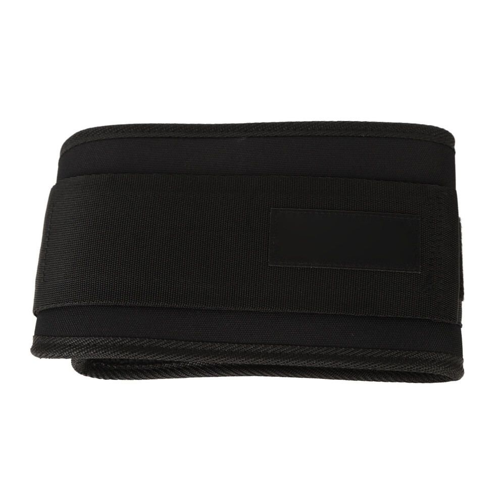 Black Adjustable Breathable Fitness Lumbar Support Belt For Men & Women, Size L,