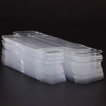 10 Pack 1/64 Scale Model Car Display Case Clear PVC Box for Diecast Models, Stackable and Durable