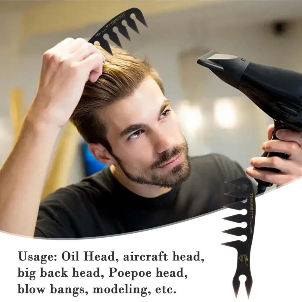 Reach-Tools (N07 Double Plug Wide-Tooth Comb) Wide-Tooth Comb For Hair Styling & Detangling