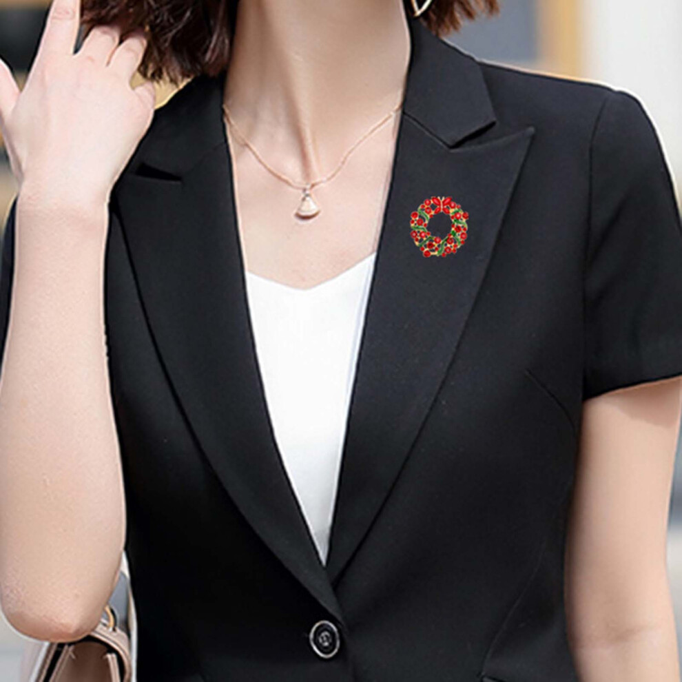 Roc-Electron Butterfly Rhinestone Brooch For Women
