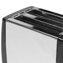Schwarz, 2-Scheiben, extra breiter Schlitz, automatischer Toaster, 20,5x11,5x16cm