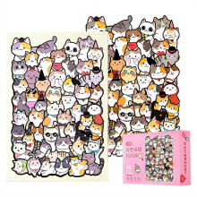 Cat Shaped Wooden Jigsaw Puzzle 135 Pieces, Challenging Irregular Animal Design, Creative Gift for Cat Lovers