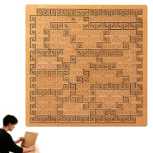Fractal Wooden Jigsaw Puzzle for Adults, Hard Irregular Design MindBending Brain Teaser Game B#