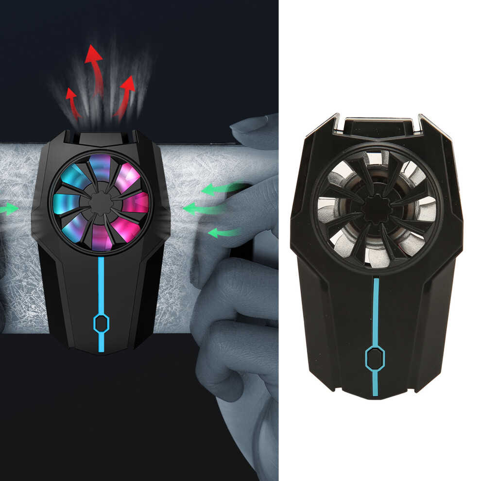 Silent Phone Cooling Fan With Clip Mobile Radiator Cooler For Gaming & Videos 4681389561823