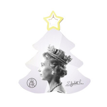 Ornament acrilic Regina Elisabeta a II-a, 7,9 cm, multicolor