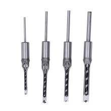 4PCS HSS Woodworking Square Drill Bits Set, 1/4in–1/2in Sizes