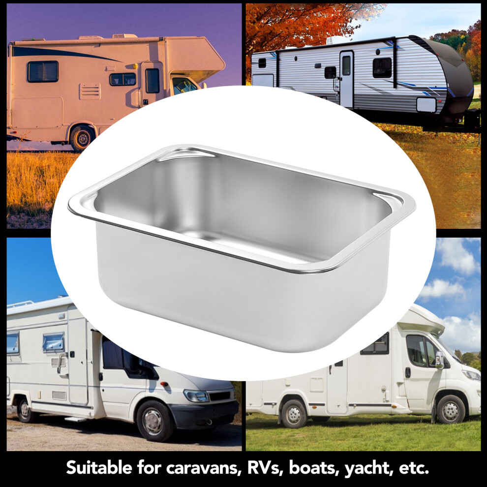 Compact 345X245mm Boat Sink 304 Steel 7293282970120