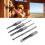 4PCS HSS Woodworking Square Drill Bits Set, 1/4in–1/2in Sizes 16