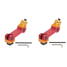 2X Tope de Tornillo Fresado Ajustable,Localizador de Piezas Parada de Trabajo Fresadora CNC, Posicionador de MáQuina Fresado