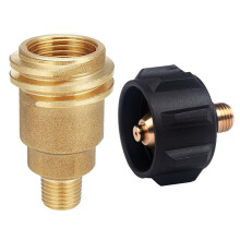 QCC1 Propangasadapter Gasregelventilanschluss 5042 QCC1-Mutter mit AußEngewinde Propangasanschluss Schlauchadapter mit Mutter