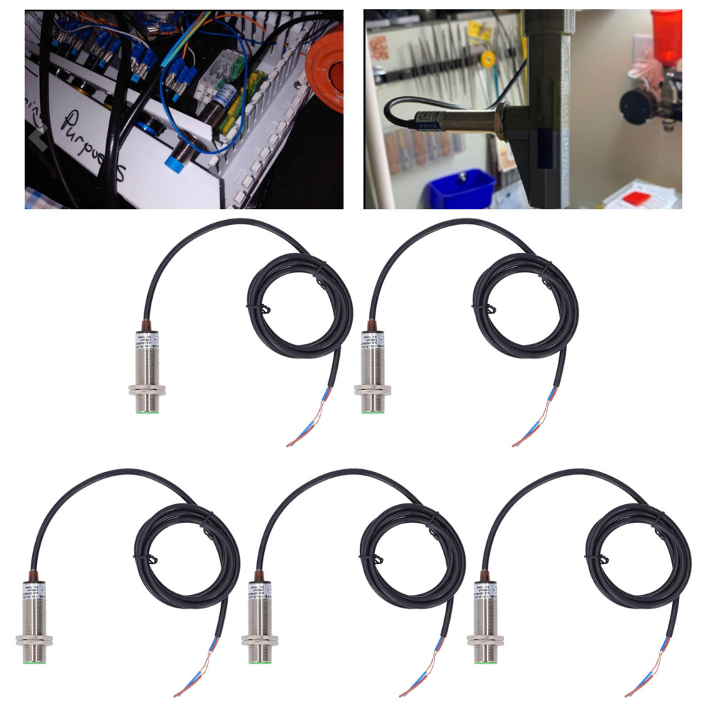 Pack Of 5 Inductive Proximity Switch 150Hz 2-Wire Normally Open Ip65 Ac/Dc 9351389564456