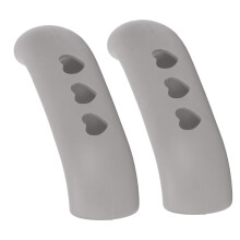 Silicone Pot Handle Shields 2pcs Heat Resistant Hot Grip Covers Grey
