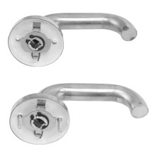Stainless Steel Fire Door Handle with Copper Lock for Emergency Exit