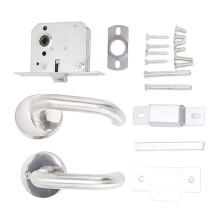 Emergency Exit Handle Lock Stainless Steel for Fire Safety Doors Passageway