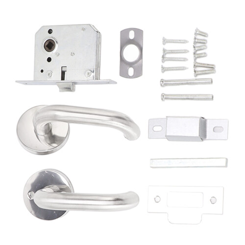 Emergency Exit Handle Lock Stainless Steel for Fire Safety Doors Passageway