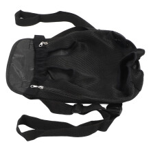 Zaino per cani nero XL anteriore in nylon, portatile, morbido e traspirante