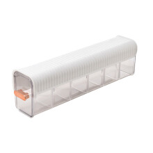 Durable ABS Socks Organizer36x10x8cm with Removable Partitions for Closet Storage