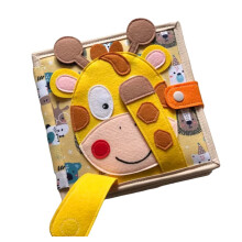 Montessori Quiet Book for Toddlers, Felt Animal Busy Book for Fine Motor Skills and Travel Play