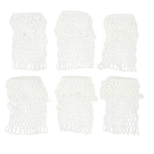 6PCS White Cotton Billiards Table Net Pockets for Pool & Snooker