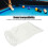 Set de 6 sacs en nylon blanc pour accessoires de billard 9