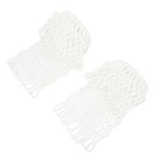 6 White Billiard Net Bags Cotton Durable