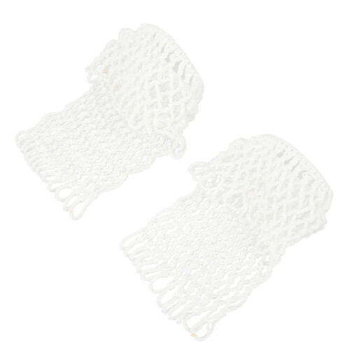 6 White Billiard Net Bags Cotton Durable