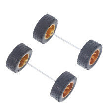 Car Model Wheels Set with Replaceable Scale Model Tires, Easy Installation and Enhanced Performance