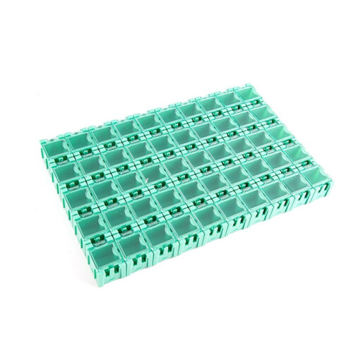 SMD SMT Electronic Component Container  Storage Boxes Kit Green
