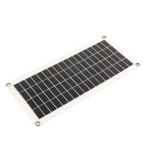 10W Polycrystalline Solar Panel with Dual USB & 12V/24V Controller, 435x200mm