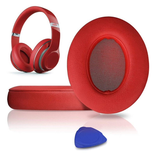 For  Studio 2.0 Studio 3.0 Wireless Wired Headphone Replacement Ear Cushions Ear Pads Protein Leather White 2