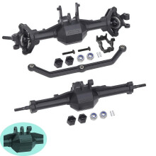 Differential Cover and Axle Upgrade Set Direct Fit Replacement for TRX4M Bronco F150 RC Crawler