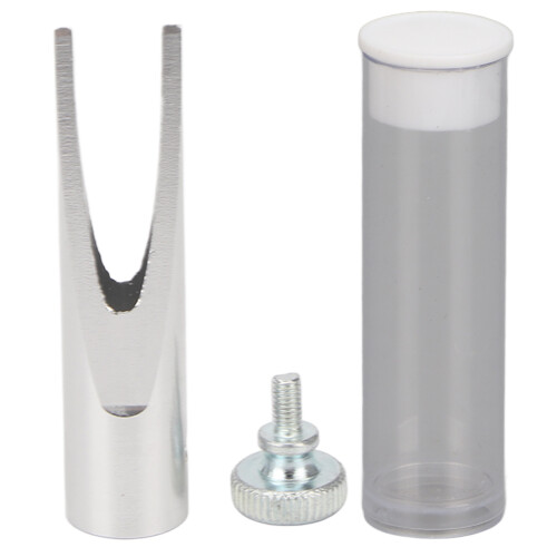 Silver Eyebrow Pencil Sharpener with Fixing Screw Duckbill Style Precise Tool 2