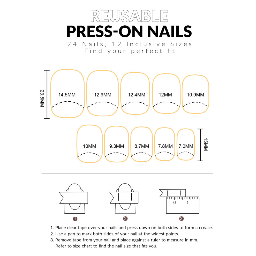 Dachuang Beauty Polka Dot Glossy Fake Nails For Stage Wear