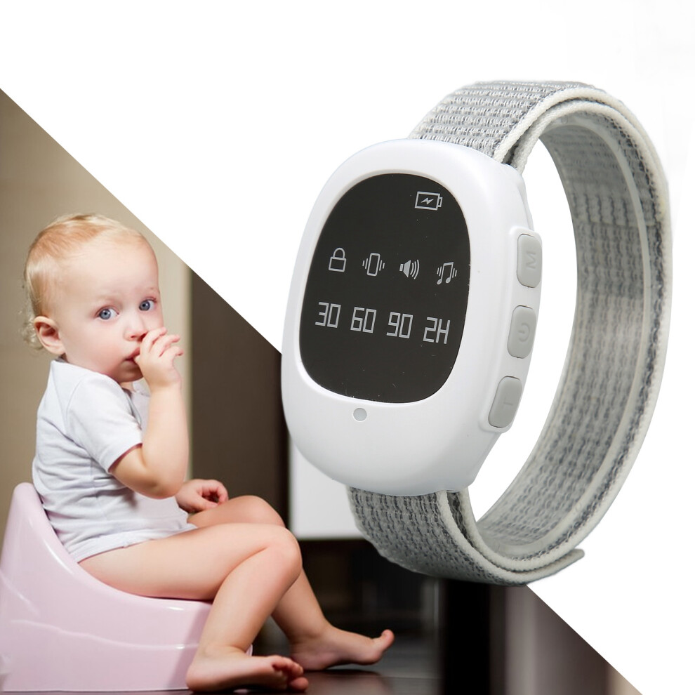 Wireless Bedwetting Alarm with Vibration & Music, 4 Timing Settings
